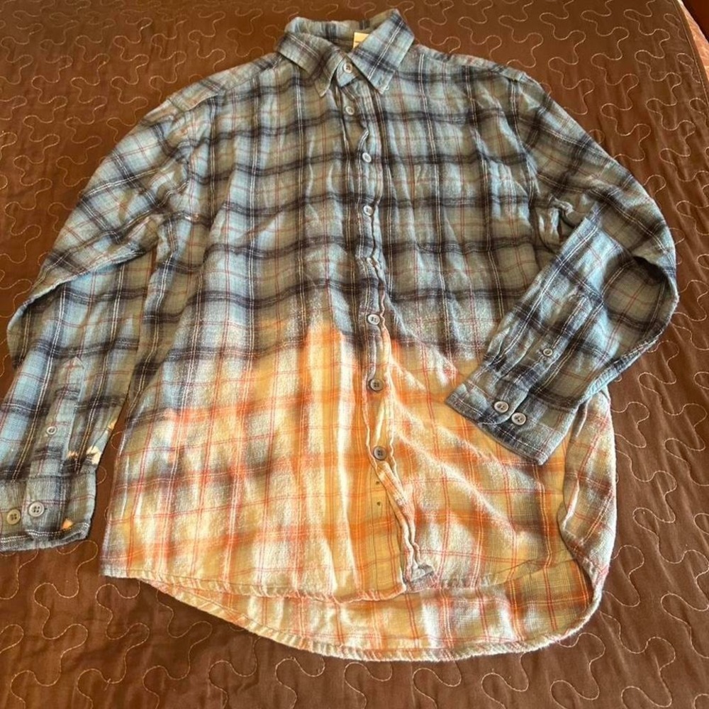 bleached button up
